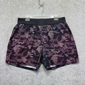 Grunt Style Shorts Mens XL Camo Purple Black Performance Training Athletic 5"